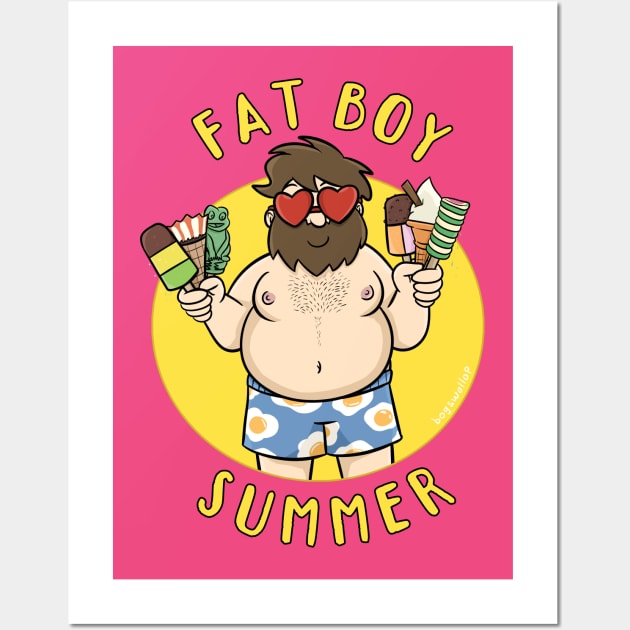 Fat Boy Summer Wall Art by ScarySpaceman